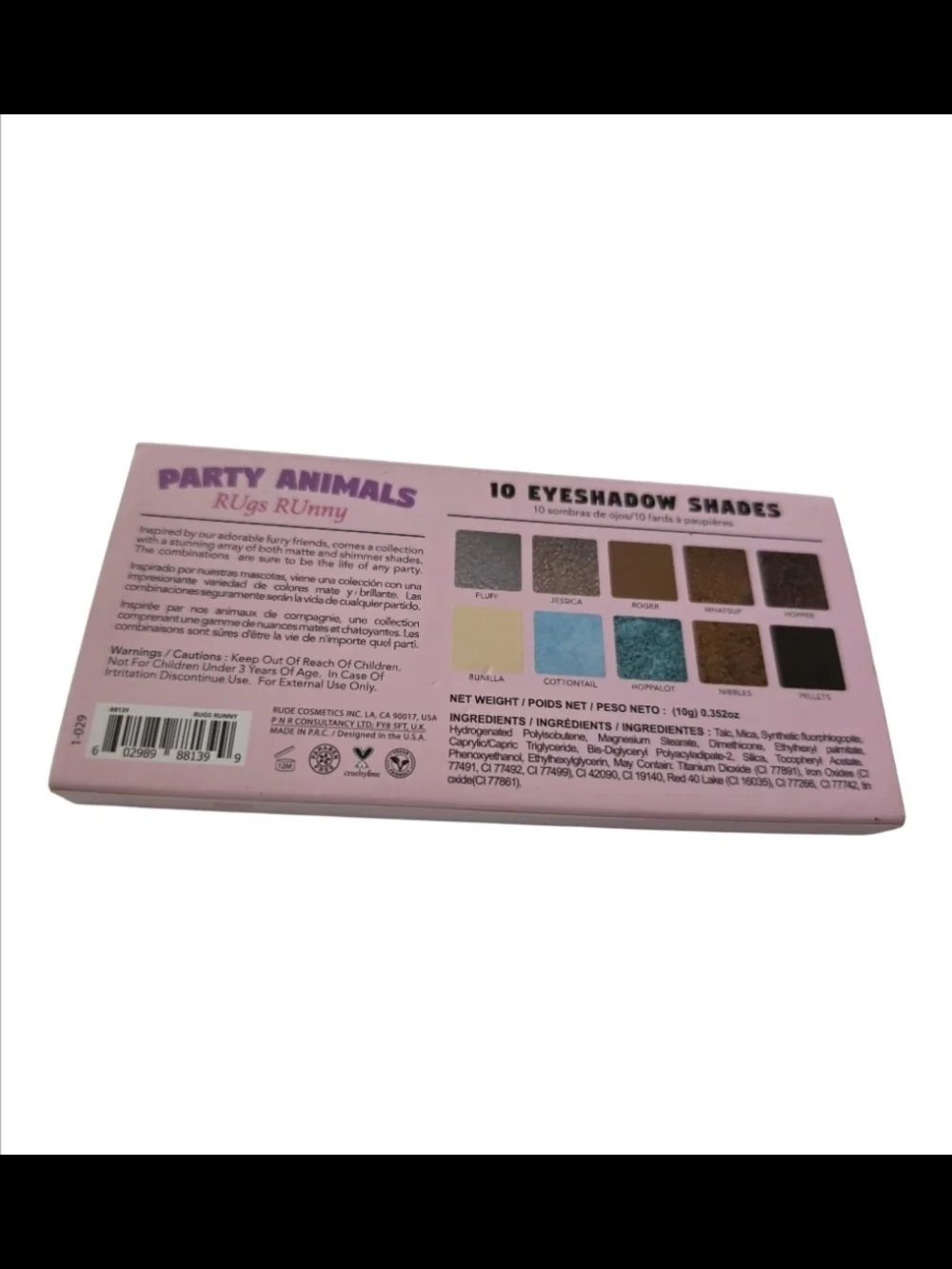 These are Rude Cosmetics Party Animals eyeshadow palettes,the 